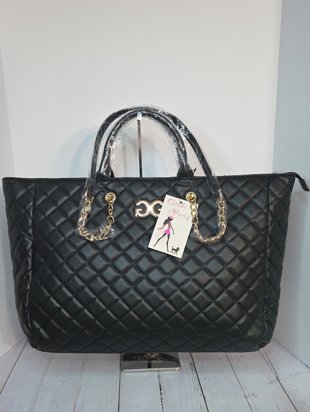 Gilda Paris Quilted Large Tote NWT